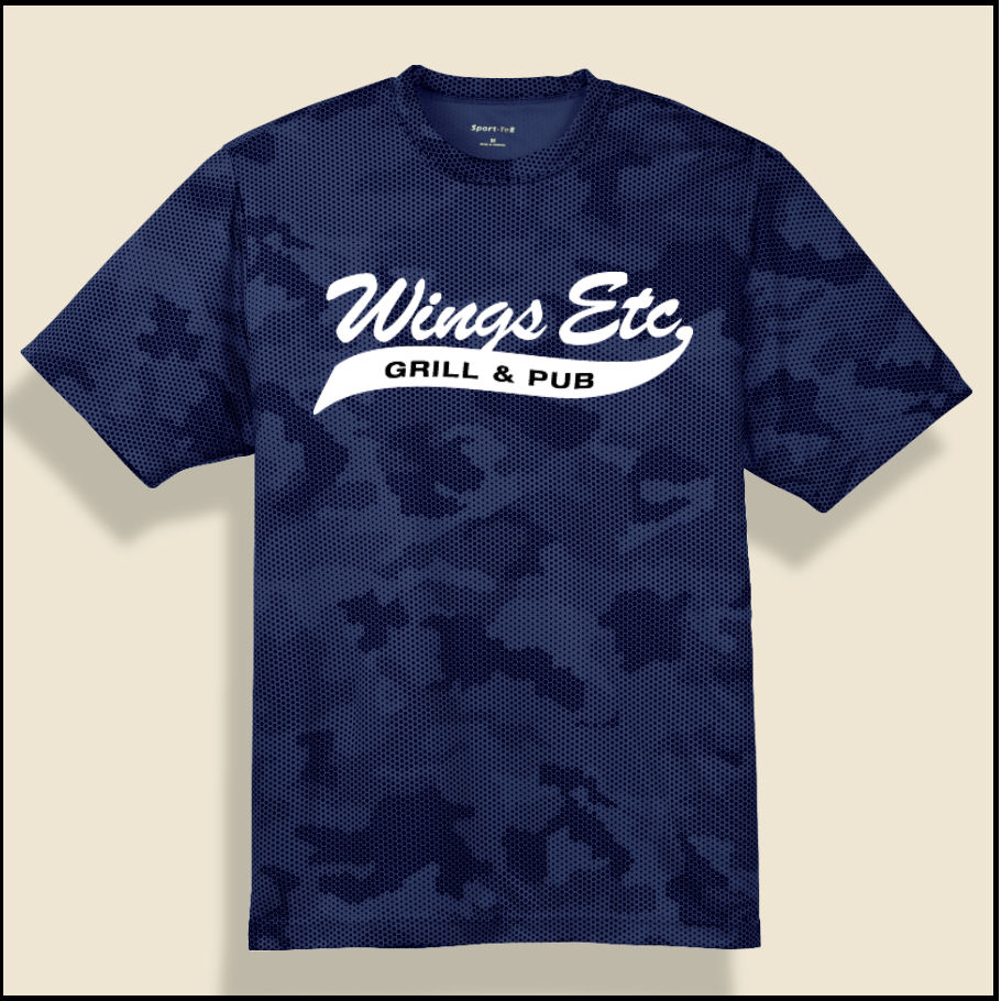 Navy Wings Etc. 100% Poly Camo T-Shirt